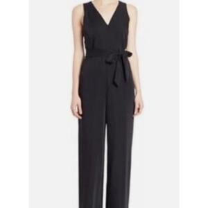 Sanctuary Womens XS Black Wide-Leg Sleeveless V-Neck Cocktail Party Jumpsuit NEW